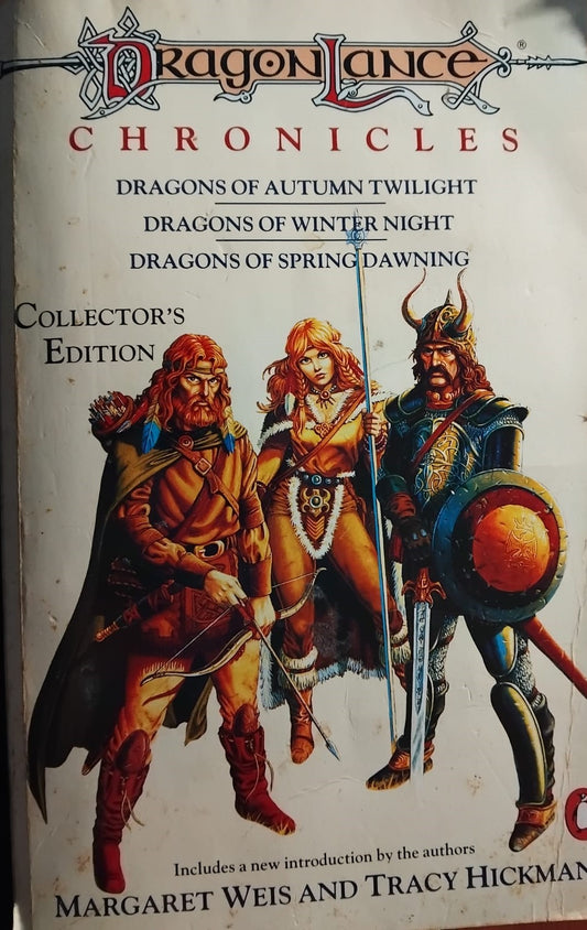 The Dragonlance Chronicles Trilogy (Collectors Edition) Paperback – January 1, 1988 by Margaret Weis (Author), Tracy Hickman (Author)